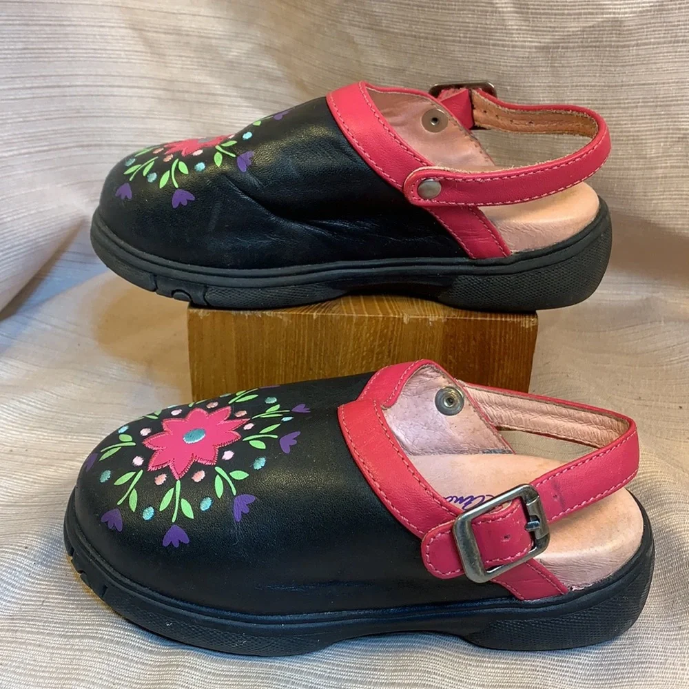 Hanna Andersson flower wear-two-way clogs